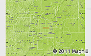 Physical Map of ZIP code 74129