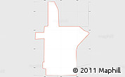 Silver Style Simple Map of ZIP code 74130