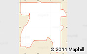 Classic Style Simple Map of ZIP code 74131