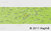 Physical Panoramic Map of ZIP code 74132