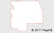 Silver Style Simple Map of ZIP code 74132