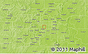 Physical 3D Map of ZIP code 74135