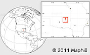 Blank Location Map of ZIP code 74135, highlighted county