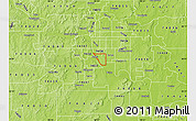 Physical Map of ZIP code 74137