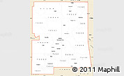Classic Style Simple Map of ZIP codes starting with 743