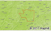 Physical 3D Map of ZIP code 74301