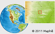 Physical Location Map of ZIP code 74301