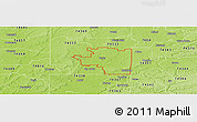 Physical Panoramic Map of ZIP code 74301