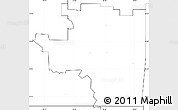 Blank Simple Map of ZIP code 74301, no labels