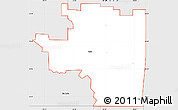 Silver Style Simple Map of ZIP code 74301
