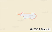 Classic Style 3D Map of ZIP code 74333, single color outside