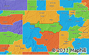 Political 3D Map of ZIP code 74333