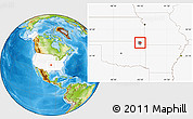 Physical Location Map of ZIP code 74333, highlighted country, highlighted county