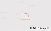 Silver Style 3D Map of ZIP code 74337, single color outside