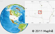 Physical Location Map of ZIP code 74337, highlighted country, highlighted county