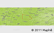 Physical Panoramic Map of ZIP code 74337