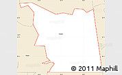 Classic Style Simple Map of ZIP code 74338