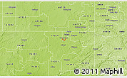 Physical 3D Map of ZIP code 74339