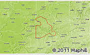 Physical 3D Map of ZIP code 74342