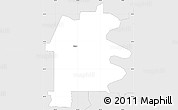 Silver Style Simple Map of ZIP code 74343