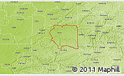 Physical 3D Map of ZIP code 74344