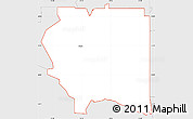 Silver Style Simple Map of ZIP code 74344