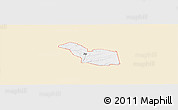 Classic Style Panoramic Map of ZIP code 74346, single color outside