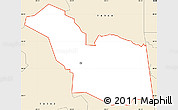 Classic Style Simple Map of ZIP code 74346