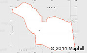 Silver Style Simple Map of ZIP code 74346
