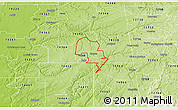 Physical 3D Map of ZIP code 74347