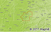 Physical 3D Map of ZIP code 74352
