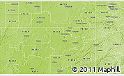 Physical 3D Map of ZIP code 74358