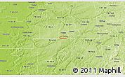 Physical 3D Map of ZIP code 74359