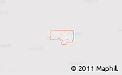 Silver Style 3D Map of ZIP code 74363, single color outside