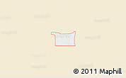 Classic Style 3D Map of ZIP code 74364, single color outside