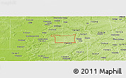 Physical Panoramic Map of ZIP code 74364