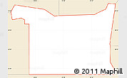 Classic Style Simple Map of ZIP code 74364