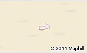Classic Style 3D Map of ZIP code 74366, single color outside