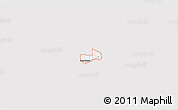 Silver Style 3D Map of ZIP code 74366, single color outside