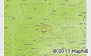 Physical Map of ZIP code 74366