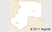 Classic Style Simple Map of ZIP code 74367