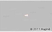 Gray 3D Map of ZIP code 74368, single color outside