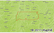 Physical 3D Map of ZIP code 74369