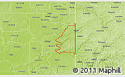 Physical 3D Map of ZIP code 74370