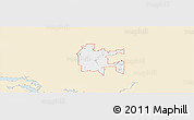 Classic Style Panoramic Map of ZIP code 74403, single color outside