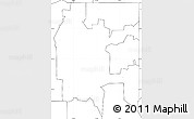 Blank Simple Map of ZIP code 74403, no labels