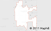 Silver Style Simple Map of ZIP code 74403