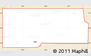 Classic Style Simple Map of ZIP code 74421