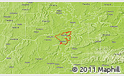Physical 3D Map of ZIP code 74425
