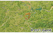 Satellite 3D Map of ZIP code 74425